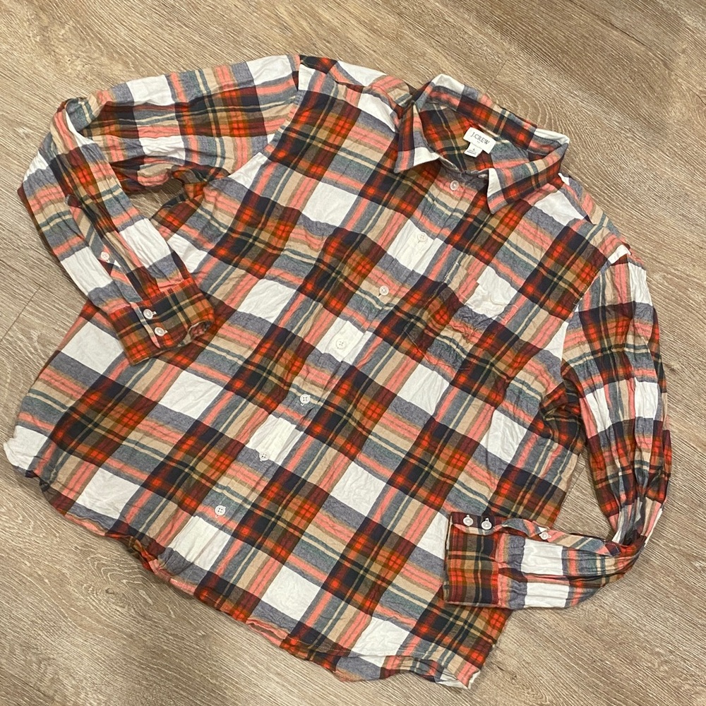 🚨 J. Crew Multicolor Plaid Shirt
